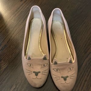 Charlotte Olympia blush flats 38